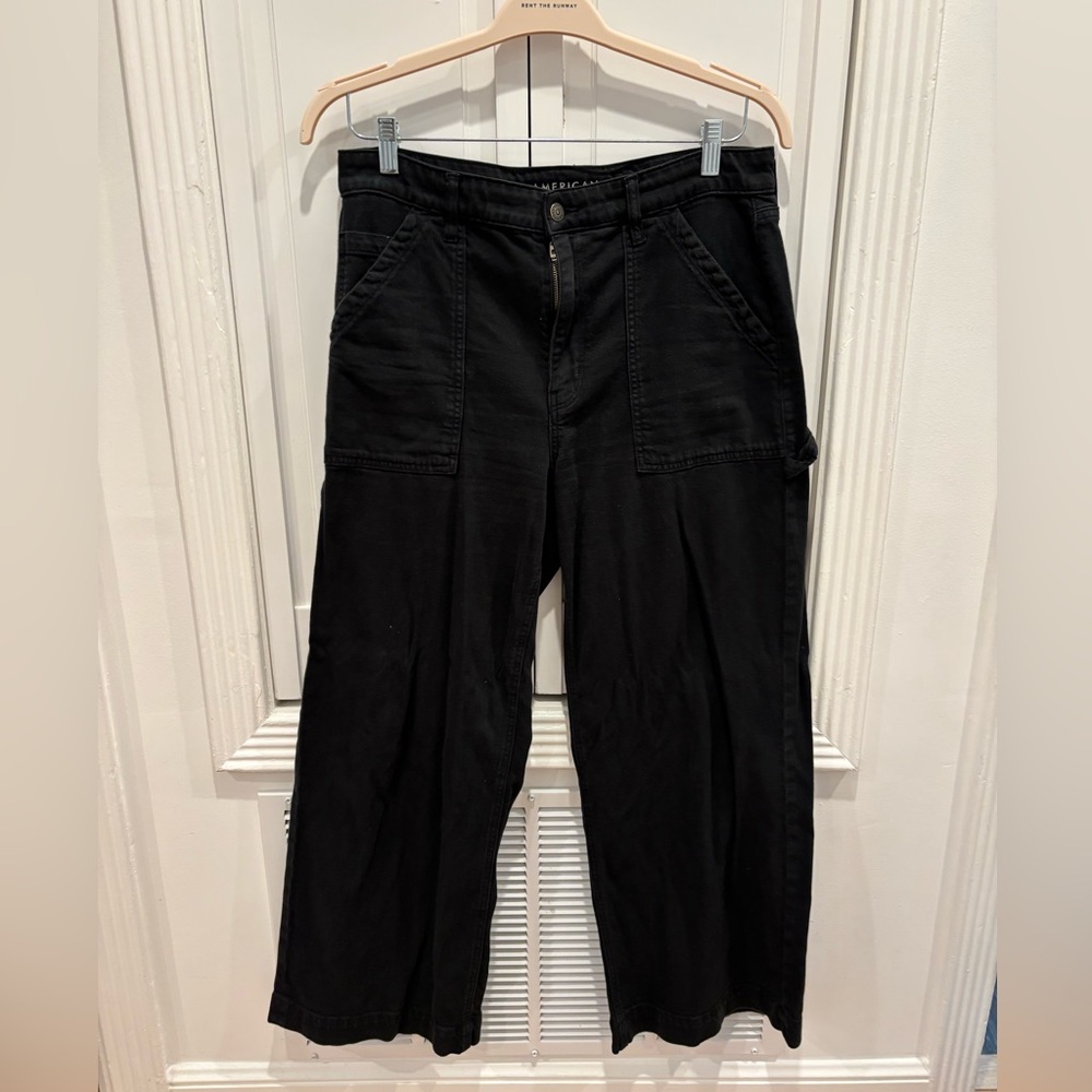 High waisted wide leg pants